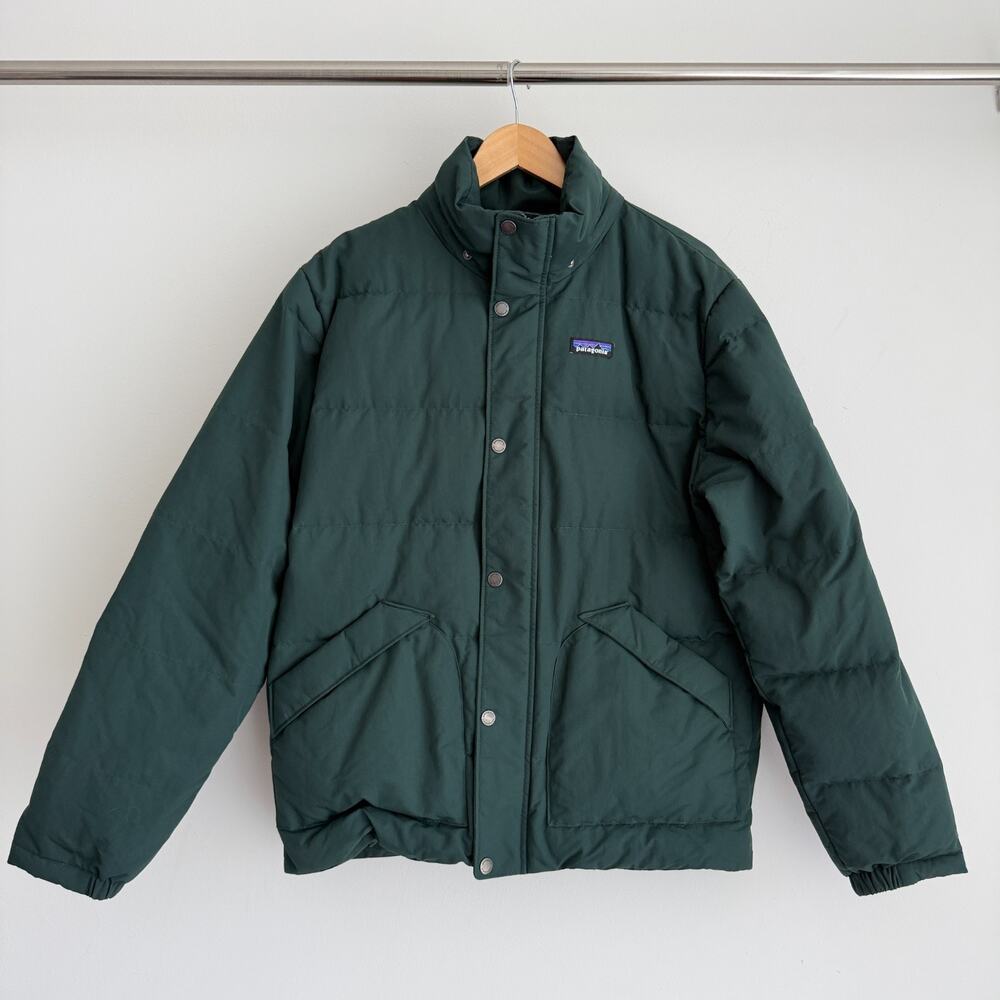 Patagonia Mens Downdrift Jacket Mens Medium Northern Green 600 Down Fill Puffer